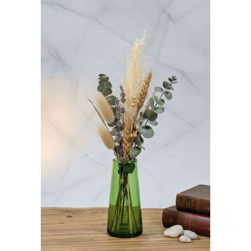 Vas Återvunnet Glas  -Grön