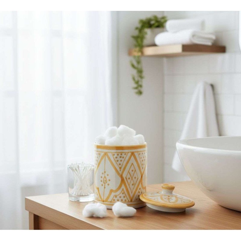 Keramikburk  Solgul -Stor