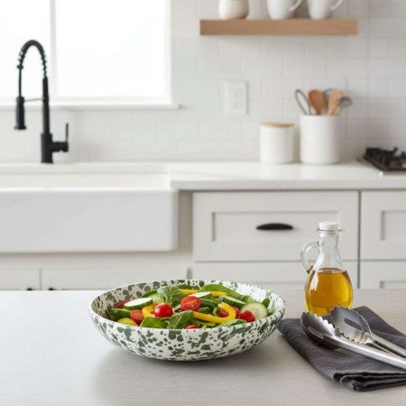 Keramikfat Grönprickig