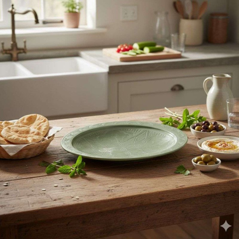 Keramik Fat - Grave Grön Ø 35cm