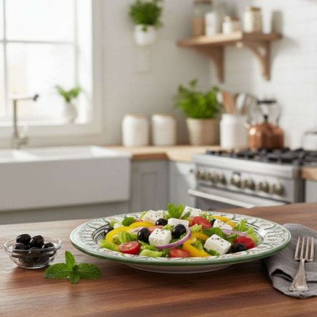 Keramik Fat Multigrön Ø35,40cm