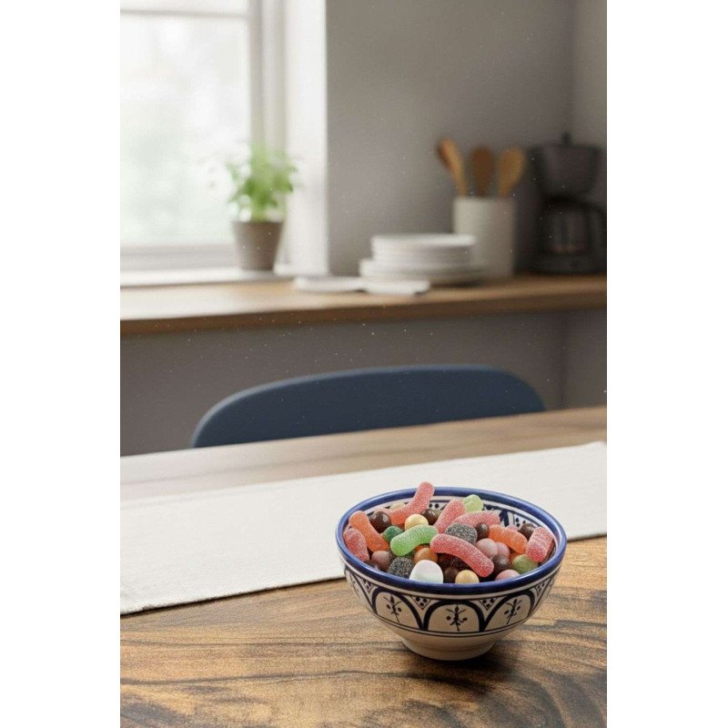 Keramik Skål Blå Vit -Ø12-16-20cm