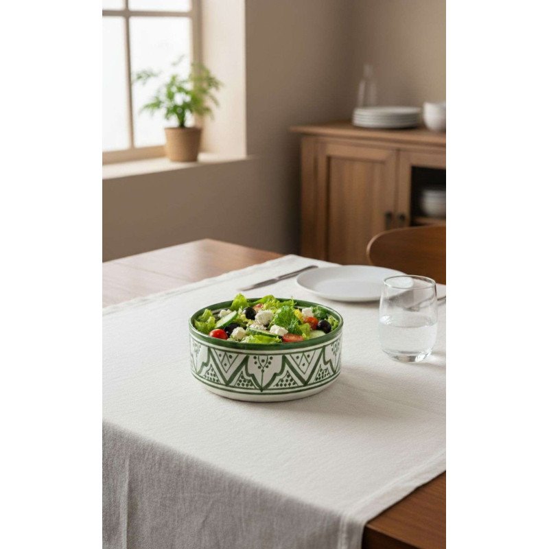 cylinder Keramikskål Grön 12,15,18,25cm