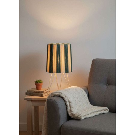 Bordslampa Randig  -Grön