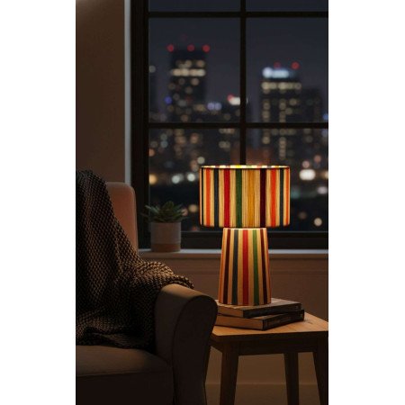 Bordslampa Randig  -Multi