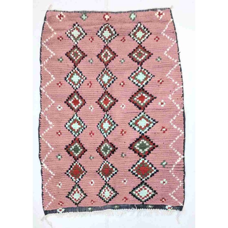 Boucherouite Matta – Handknuten i 100% Naturlig Textil