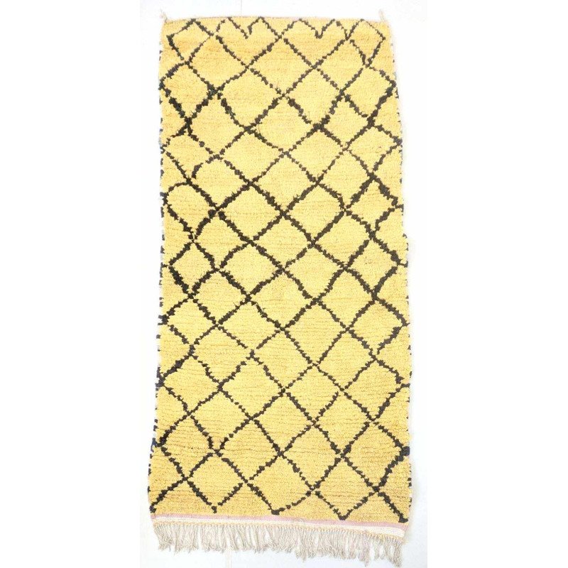 Boucherouite Matta – Handknuten i 100% Naturlig Textil