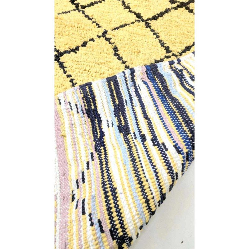 Boucherouite Matta – Handknuten i 100% Naturlig Textil