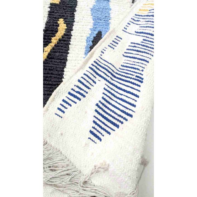 Boucherouite Matta – Handknuten i 100% Naturlig Textil