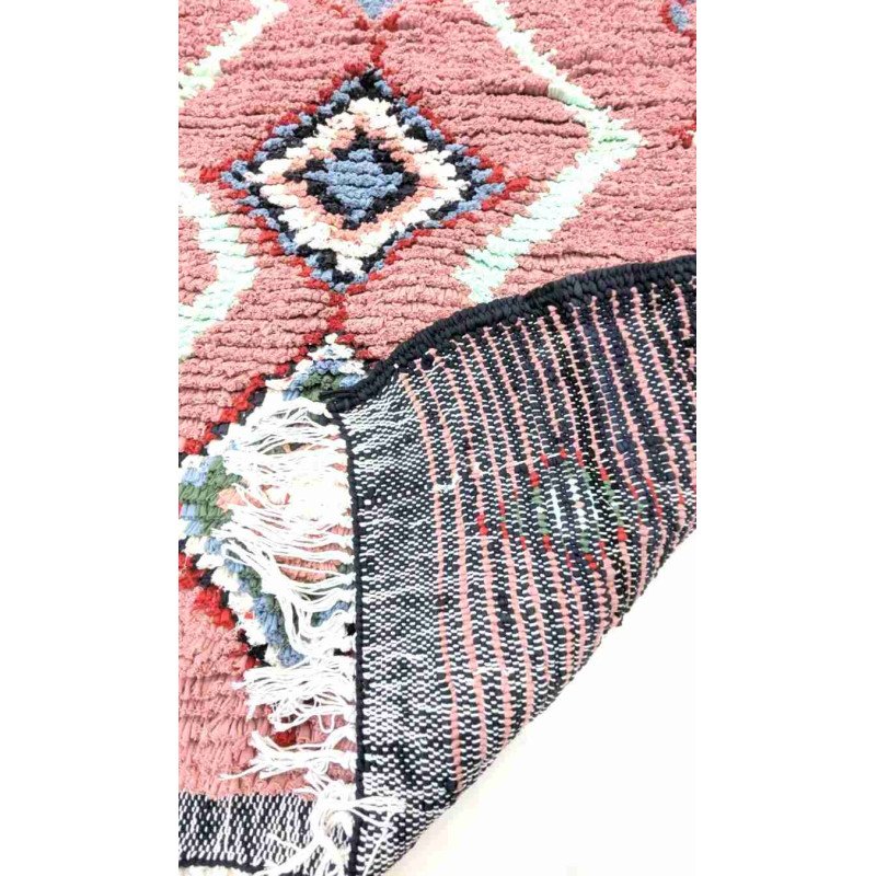 Boucherouite Matta – Handknuten i 100% Naturlig Textil
