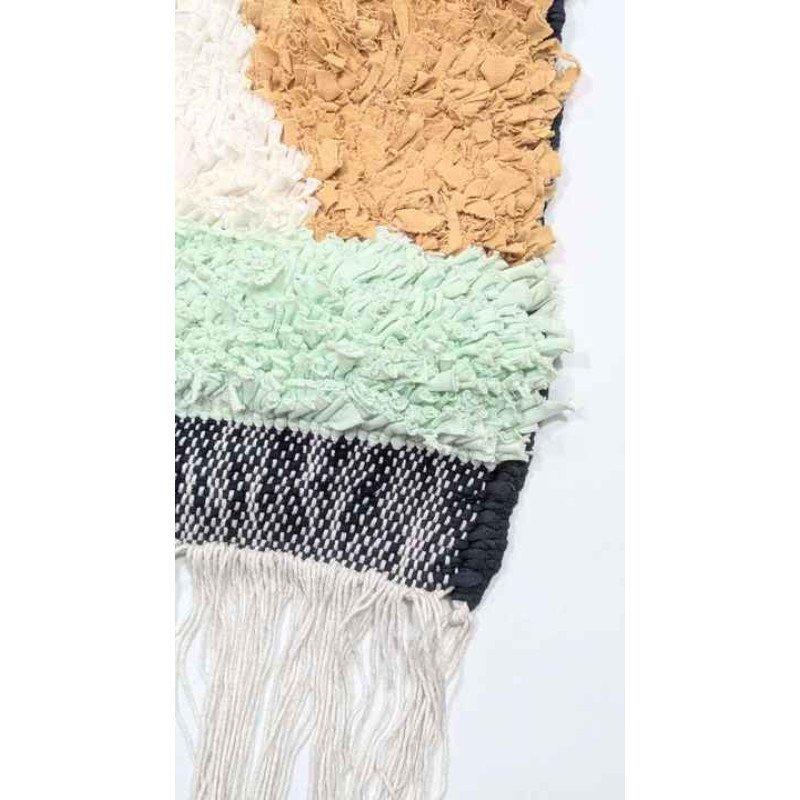 Boucherouite Matta – Handknuten i 100% Naturlig Textil