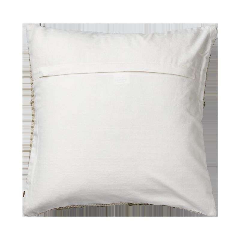 Kuddfodral 50x50 cm i återvunnen bomull | Dekorativa kuddfodral Beige/elfenben