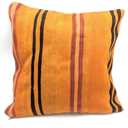 Ullkudde – Vintage Svart & Orange