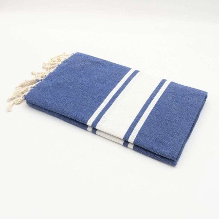 Hamamhandduk Blå Klassisk Hamamhandduk Blå Klassisk