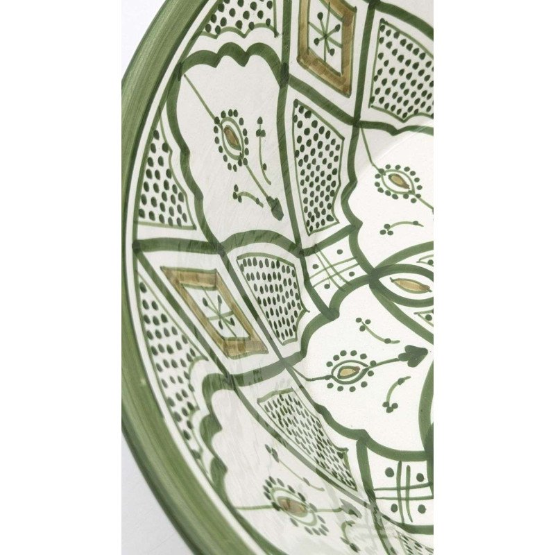 Handgjort Keramik Handfat Grön