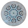 Mosaikbord Fiori Gröna Svarta-Zellij -Ø40,60cm Mosaikbord Fiori Gröna Svarta-Zellij -Ø40,60cm