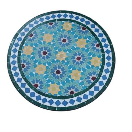 Mosaikbord Fiori blått, turkos.. -Ø40,60cm Mosaikbord Fiori blått, turkos.. -Ø40,60cm