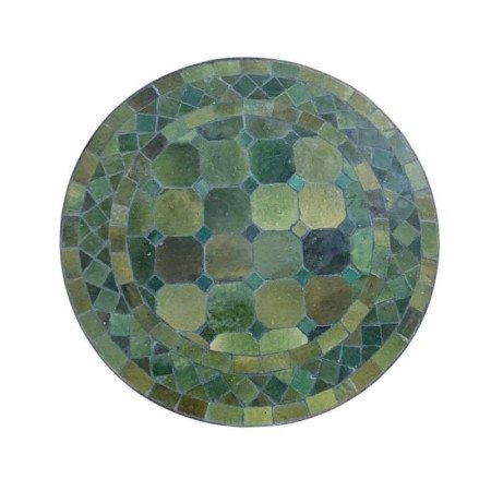 Mosaikbord 40cm -Olivgrön