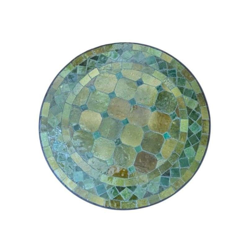 Mosaikbord 40cm -Olivgrön