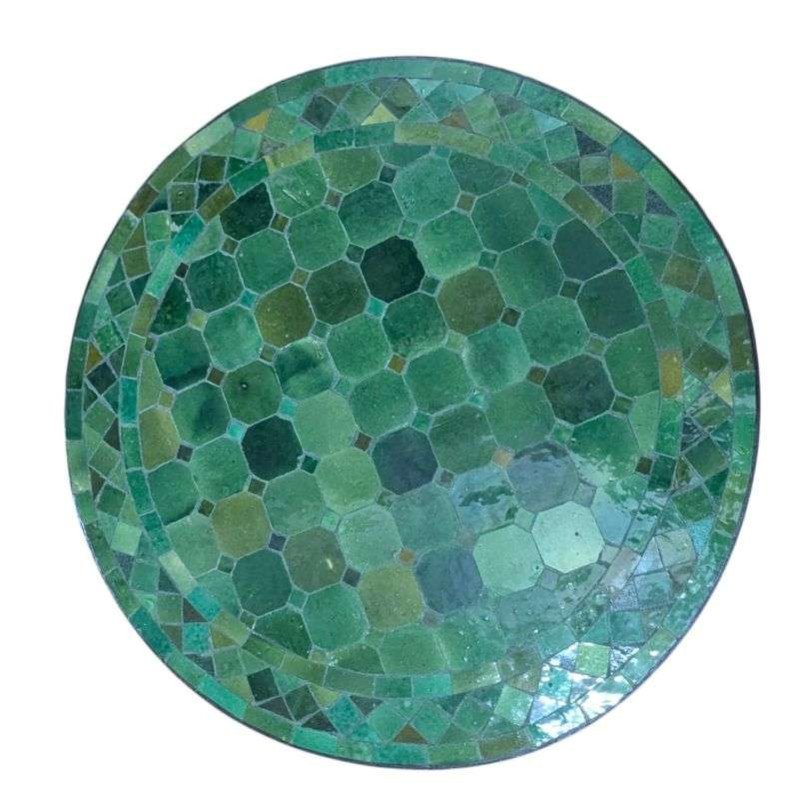 Mosaikbord 60cm -Mosaikbord -Olivgrön