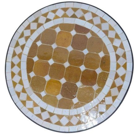Mosaikbord 40cm -Honung&sand