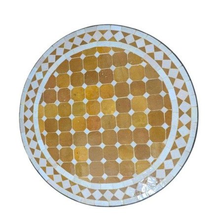Mosaikbord 60cm -Honung sand