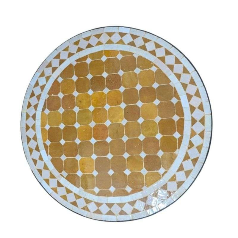 Mosaikbord 60cm -Honung sand