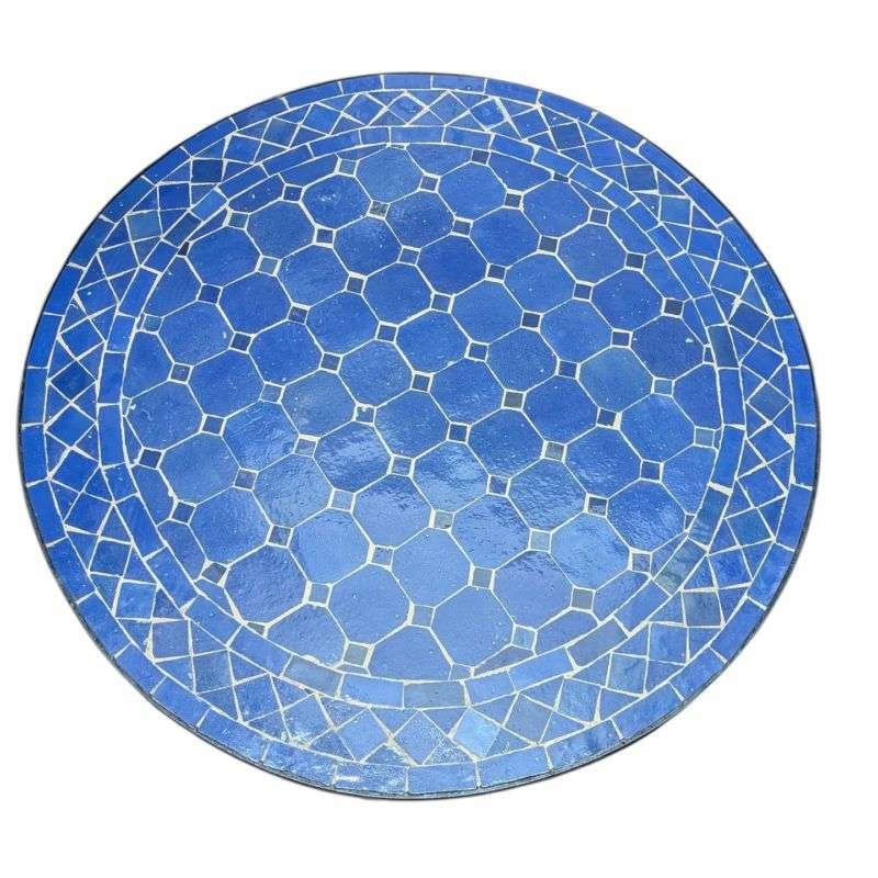 Mosaikbord 60cm -Blå