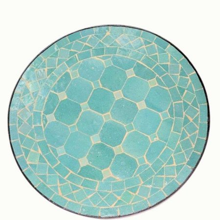 Mosaikbord 40cm - ljustturkos