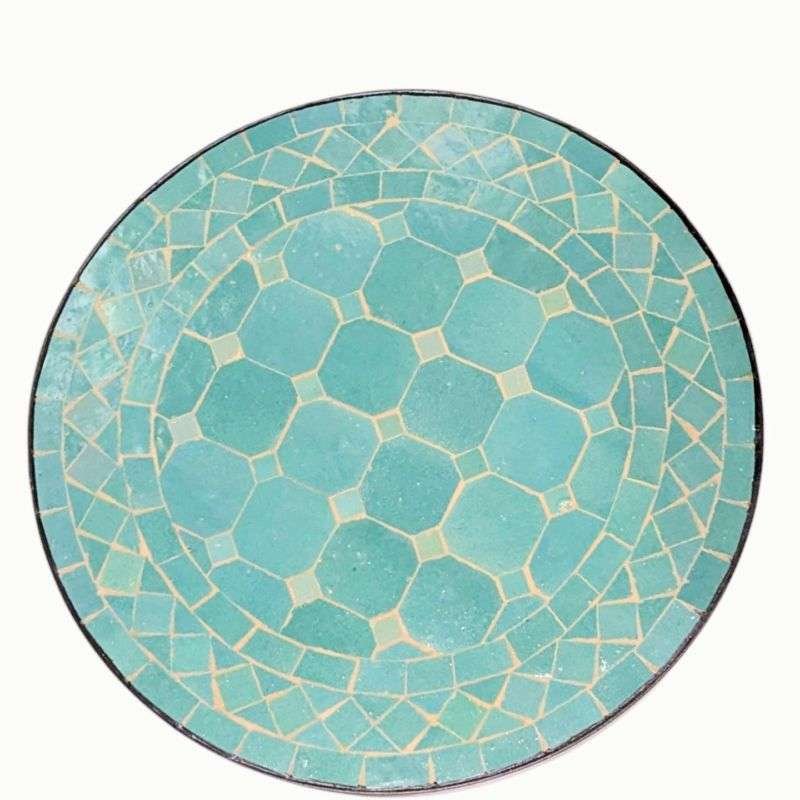 Mosaikbord 40cm - ljustturkos