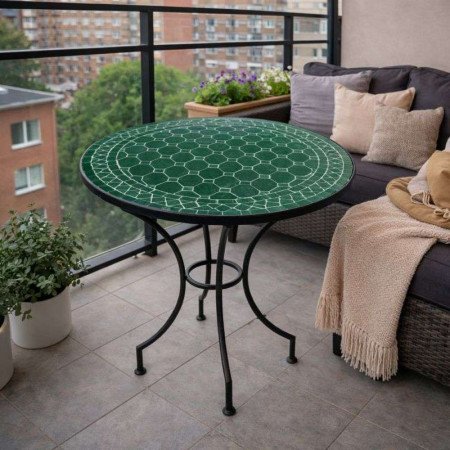 Mosaikbord 60cm -Grön