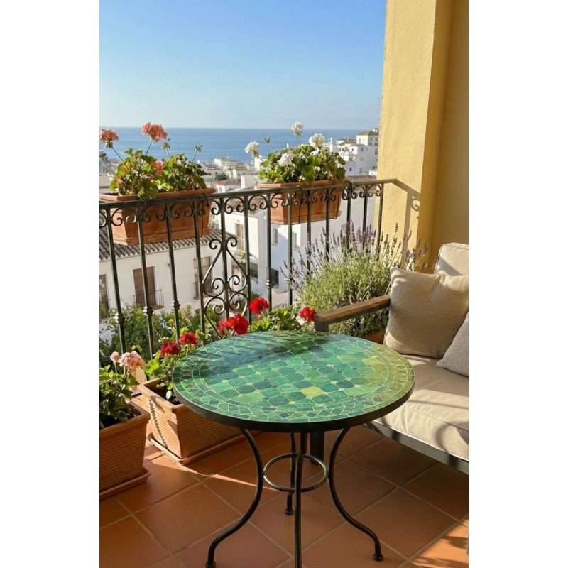 Mosaikbord 60cm -Mosaikbord -Tamagrout grön