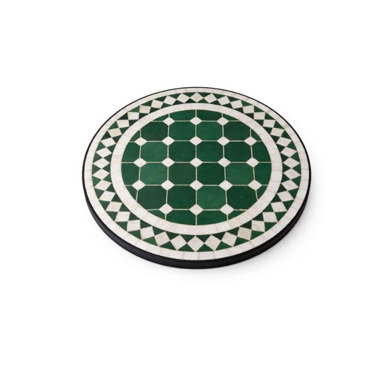 Mosaikbord 40cm - grön-sand