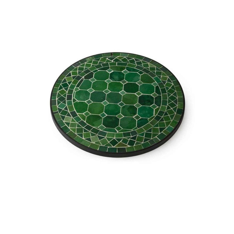 Mosaikbord 40cm -Olivgrön