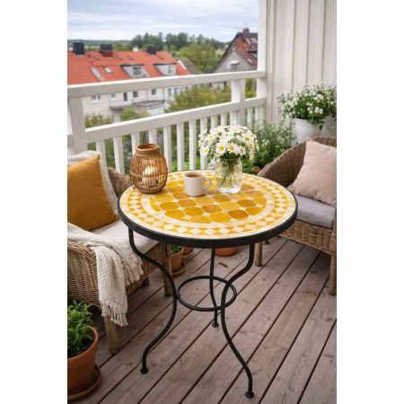 Mosaikbord 40cm -Honung