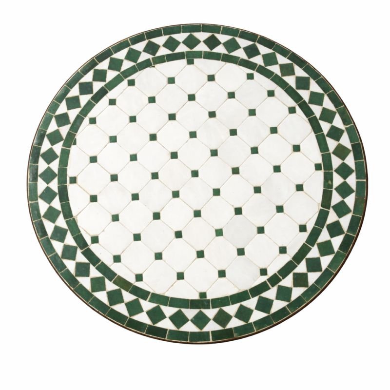 Mosaikbord 60cm -Sandgrön