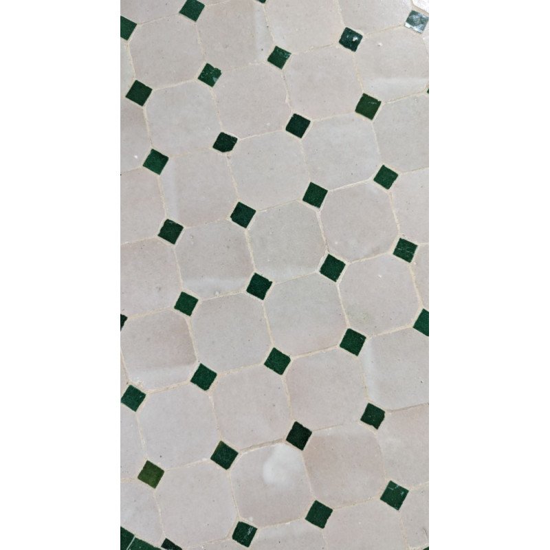 Mosaikbord grön&beige 40,50,60,80,100cm