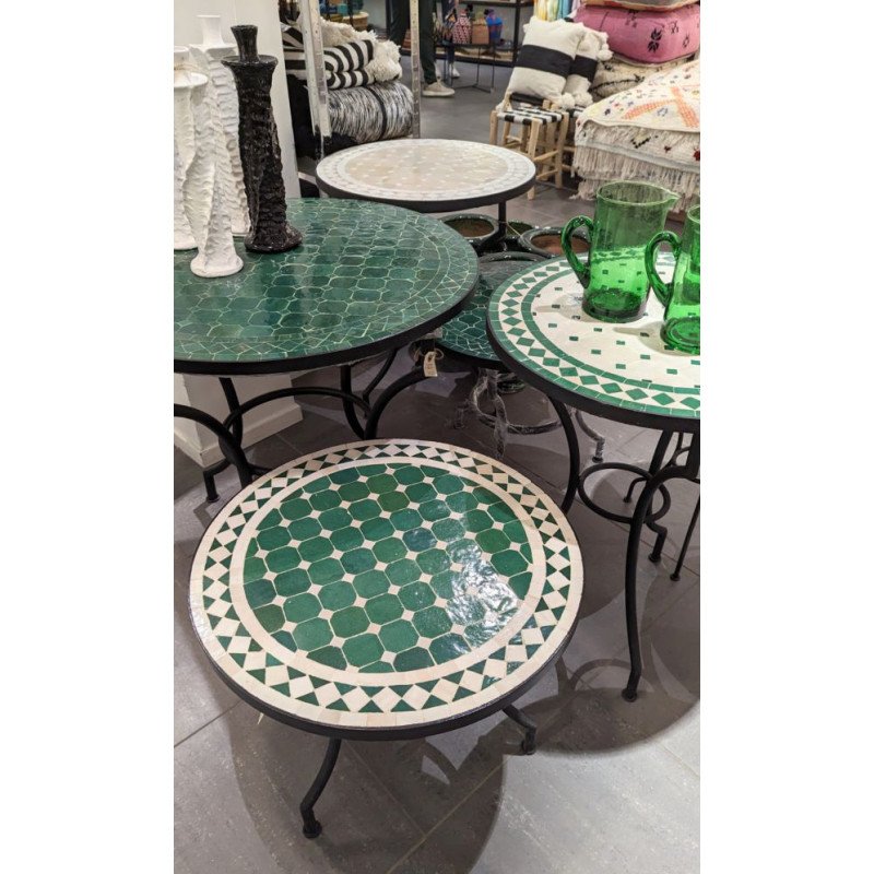 Mosaikbord beige&grön 40,50,60,80,100cm