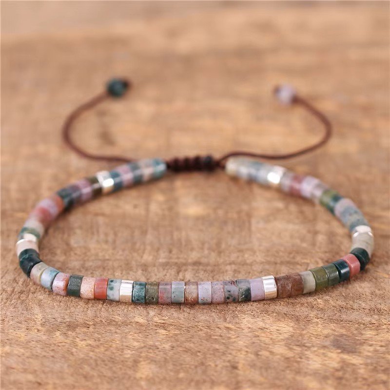 Stenarmband -Indien agat