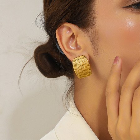 örhängen -fyrkantig öronklämma