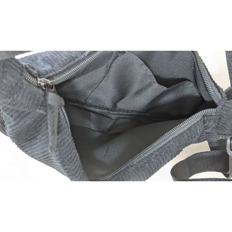 Halvmåneformad Axelremsväska - Svart