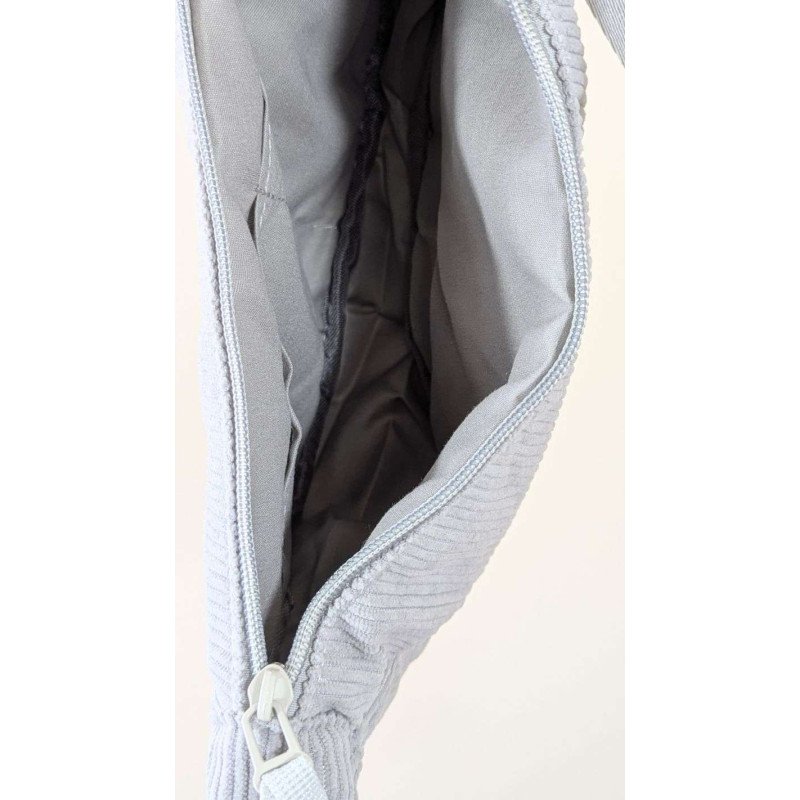 Halvmåneformad Axelremsväska - Grå