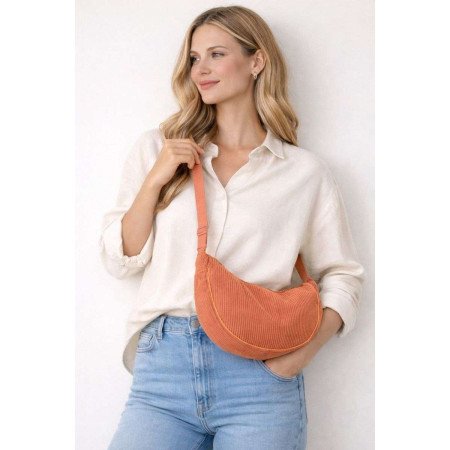 Halvmåneformad Axelremsväska - Orange