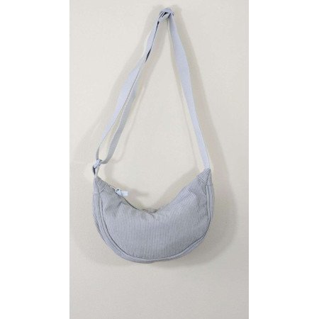 Halvmåneformad Axelremsväska - Grå