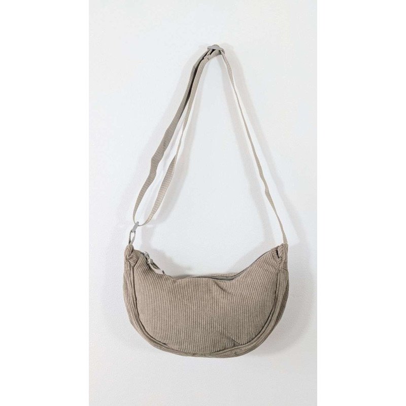 Halvmåneformad Axelremsväska - Khaki