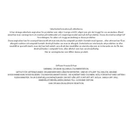 Premium Freesia & Pear Diffuser 100ml