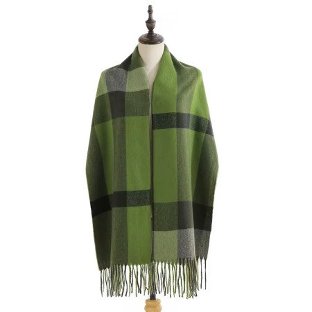 Rutig Halsduk - Grön/Svart/Grå