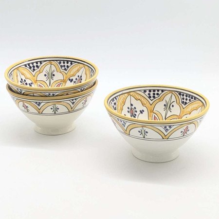 keramik Skål -Gul 10,15,18,27cm keramik Skål -Gul 10,15,18,27cm