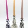 Ljusstake Lång -Prickig Svart Ljusstake Lång -Prickig Svart