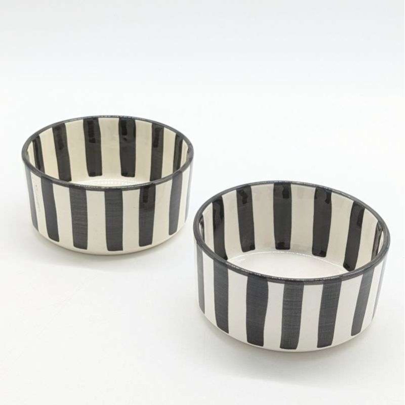 Rund djup skål Svart-Ø12,15,18,26cm